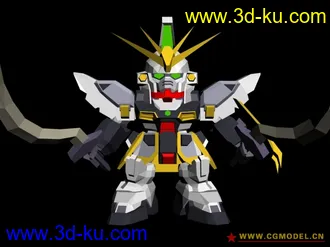 3D打印模型庆祝论坛重开，发新截出的sd能天使的图片
