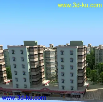 3D打印模型虚拟现实 带地形小品设施的图片