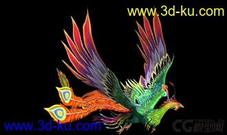3D打印模型分享一游戏里的凤凰坐骑的图片