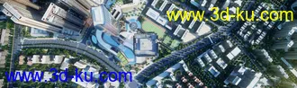 3D打印模型一个建筑鸟瞰场景 感觉还可以 喜欢的可以收藏哦的图片