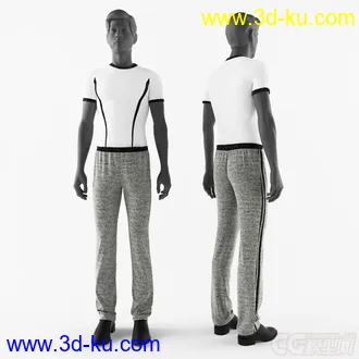 男模特加衣服模型的图片