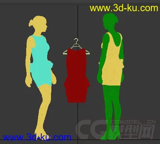 模特+衣服模型的图片