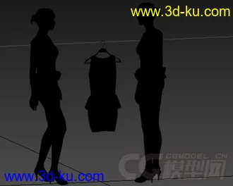 模特+衣服模型的图片