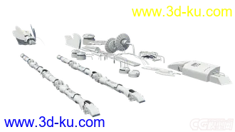 3D打印模型精细版的机械昆虫灰烬的图片