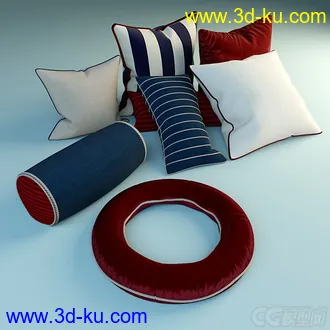 各种抱枕模型 有贴图的图片