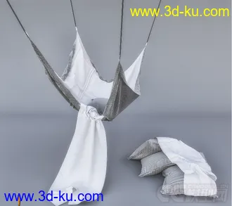 抱枕 吊床模型的图片