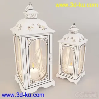 欧式风格蜡烛模型的图片