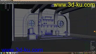 3D打印模型室内卡通房子的图片