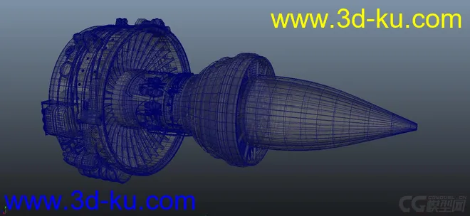 涡扇发动机~带内部结构模型的图片2