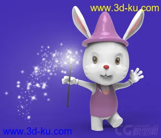 3D打印模型兔子可爱兔子下载的图片