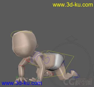 3D打印模型各年龄段人带骨骼绑定 带创意POSE的图片