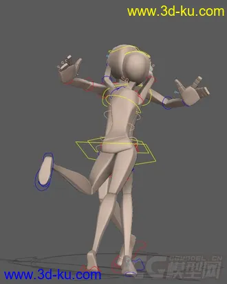3D打印模型各年龄段人带骨骼绑定 带创意POSE的图片