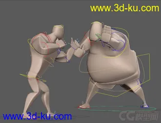 3D打印模型各年龄段人带骨骼绑定 带创意POSE的图片