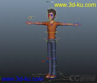 3D打印模型绑定小男孩的图片