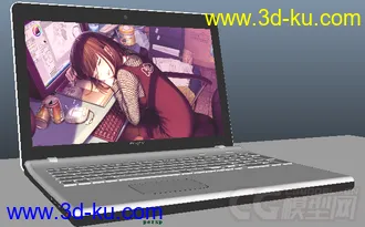 3D打印模型曲面建模-笔记本电脑的图片
