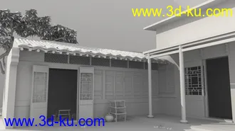 3D打印模型古风小场景的图片