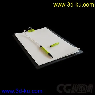 记录本跟笔模型的图片