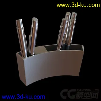 钢笔 笔筒 模型的图片