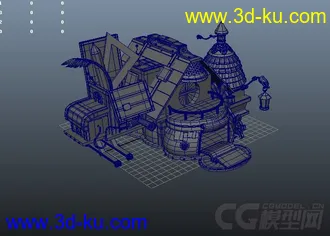 3D打印模型卡通小房子的图片