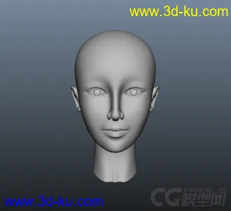 3D打印模型女性头部练习的图片