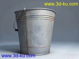 3D打印模型老式 水桶  铁皮水桶的图片