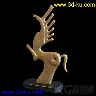 一只概念 马 装饰品模型的图片