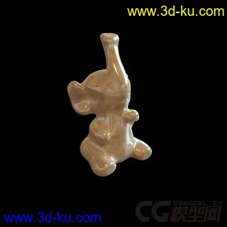一只小象陶瓷装饰品模型的图片