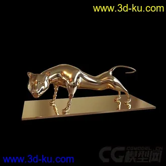 一只金钱豹装饰品模型的图片