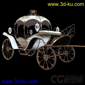 一辆南瓜马车装饰品模型的图片