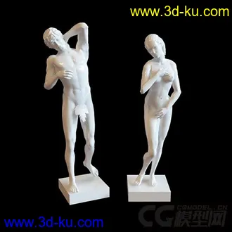 西方雕塑人物装饰品模型的图片
