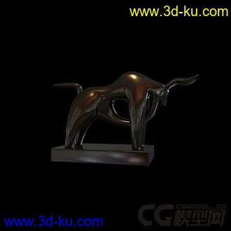 一头牛装饰品模型的图片