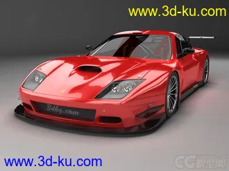 3D打印模型红色跑车 敞篷式的的图片
