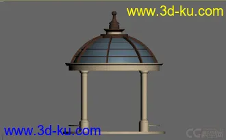 3dmax 特色亭子模型的图片