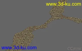 3dmax 石子路汉溪石头模型的图片