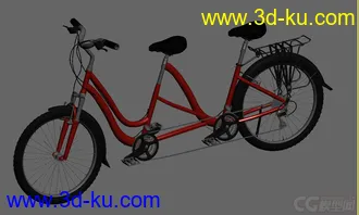 3D打印模型双人自行车双人自行车的图片