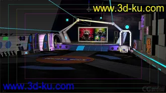 3D打印模型一个室内演播室舞台的图片