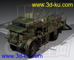 军绿色卡车模型的图片