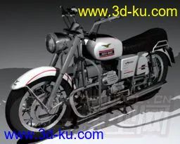 白色摩托车模型的图片