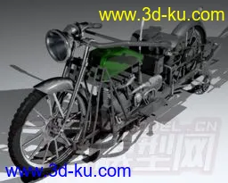 老式摩托车模型的图片