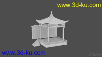 3D打印模型一个戏台的图片