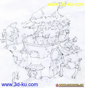 3D打印模型屋子的图片
