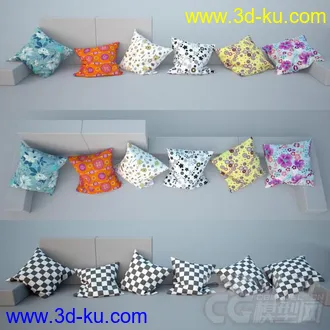 花式抱枕模型的图片