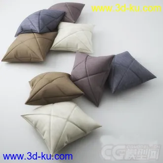 布质靠枕模型的图片