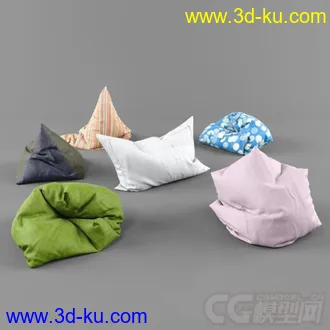 布艺抱枕模型的图片