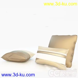 丝绸靠枕模型的图片