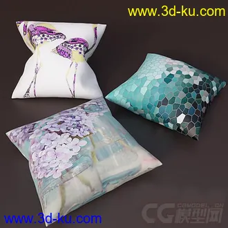 花艺靠枕模型的图片