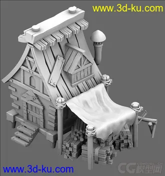 3D打印模型Q班 伐木场的图片