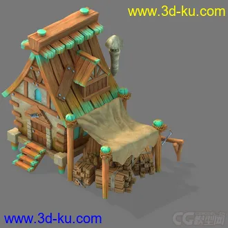 3D打印模型Q班 伐木场的图片