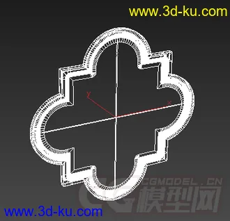 木质镜子装饰品模型的图片