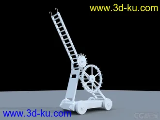 3D打印模型古代云梯，当练习做的，贴图懒得上了，搬出来分享吧~~~的图片